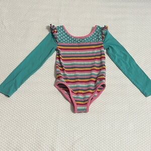 Matilda Jane Colorful Striped Girls Leotard.